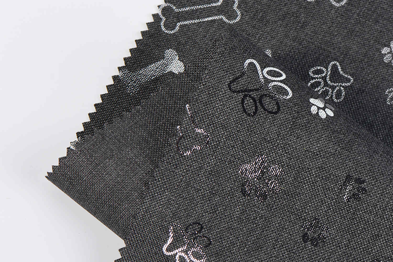 PU potiahnutá 600d 68t katión so striebornou tlačou